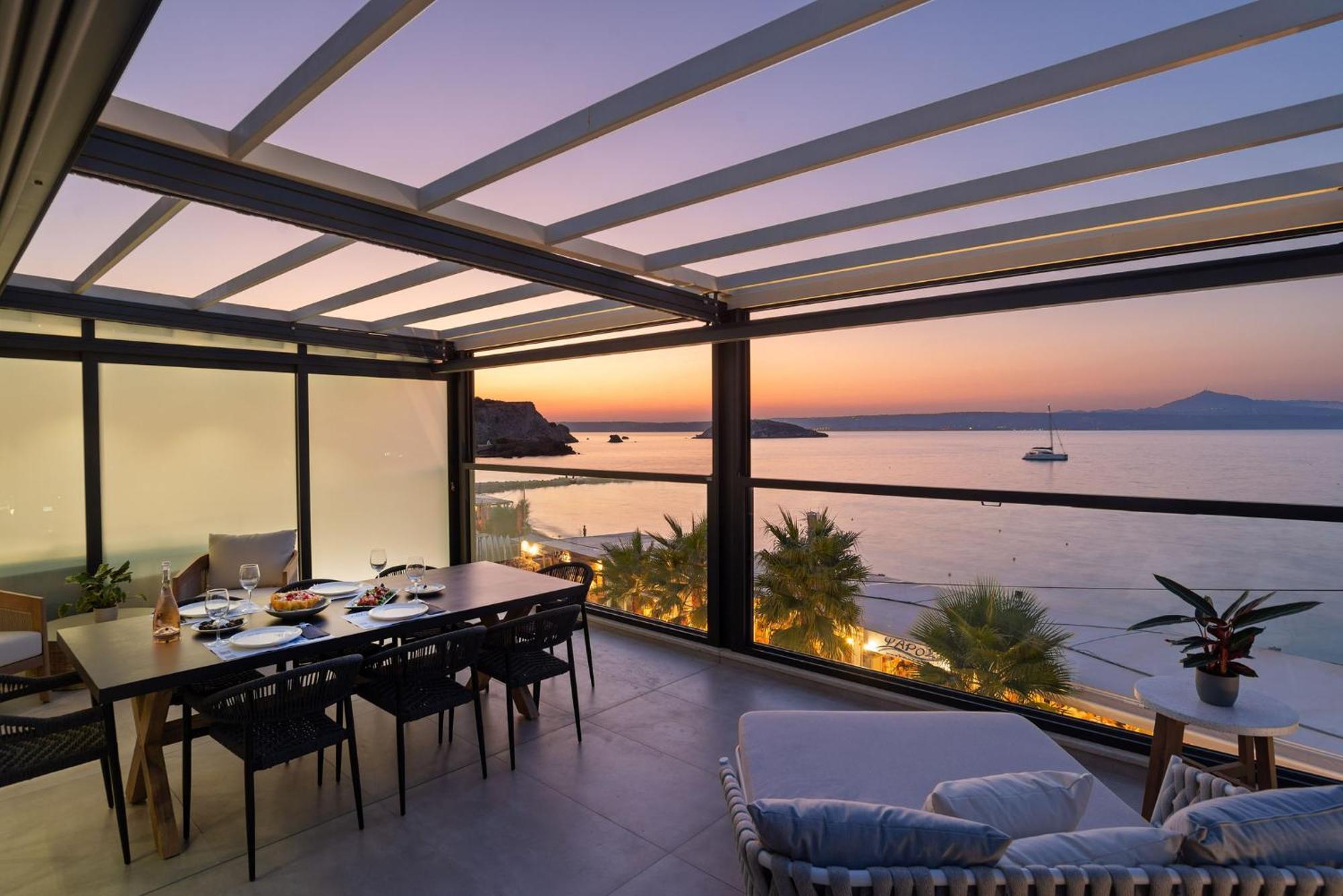 Peristeres Luxury Apartment Next To The Sea - By Apokoras Villas Almirida Eksteriør billede